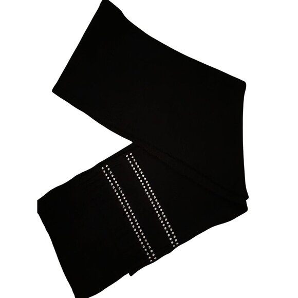 Michael Kors Black Knit Scarf With Studded Detailing - Picture 2 of 4